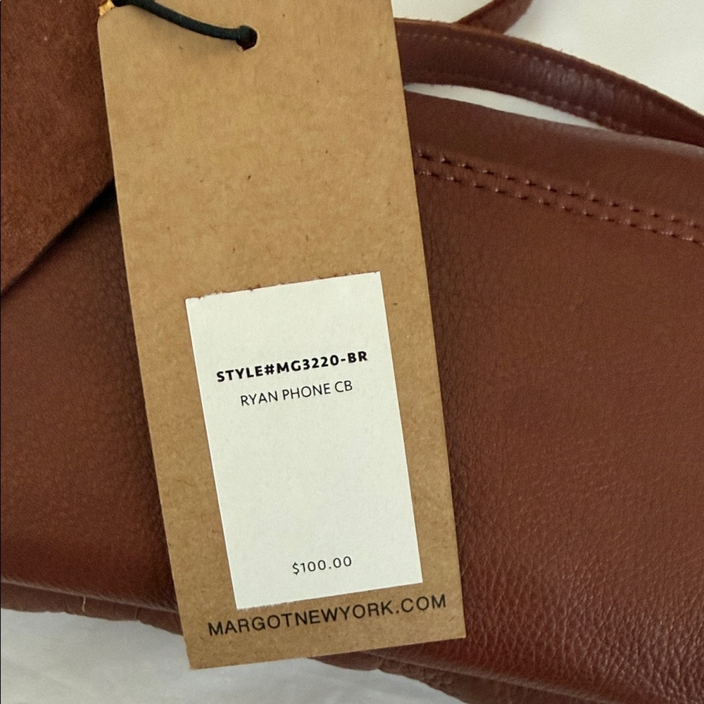 Margot Ryan Brown Leather Crossbody with Tag - Picture 9 of 9